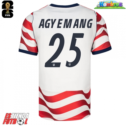 Estados Unidos Patrick Agyemang #25 Primera Equipación Mundial 2026 Manga Corta